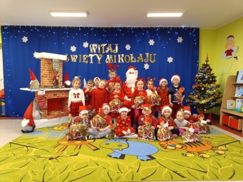 Św. Mikołaj w grupie Motylki
