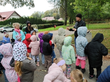 Pierwsze kilometry grupy turystycznej